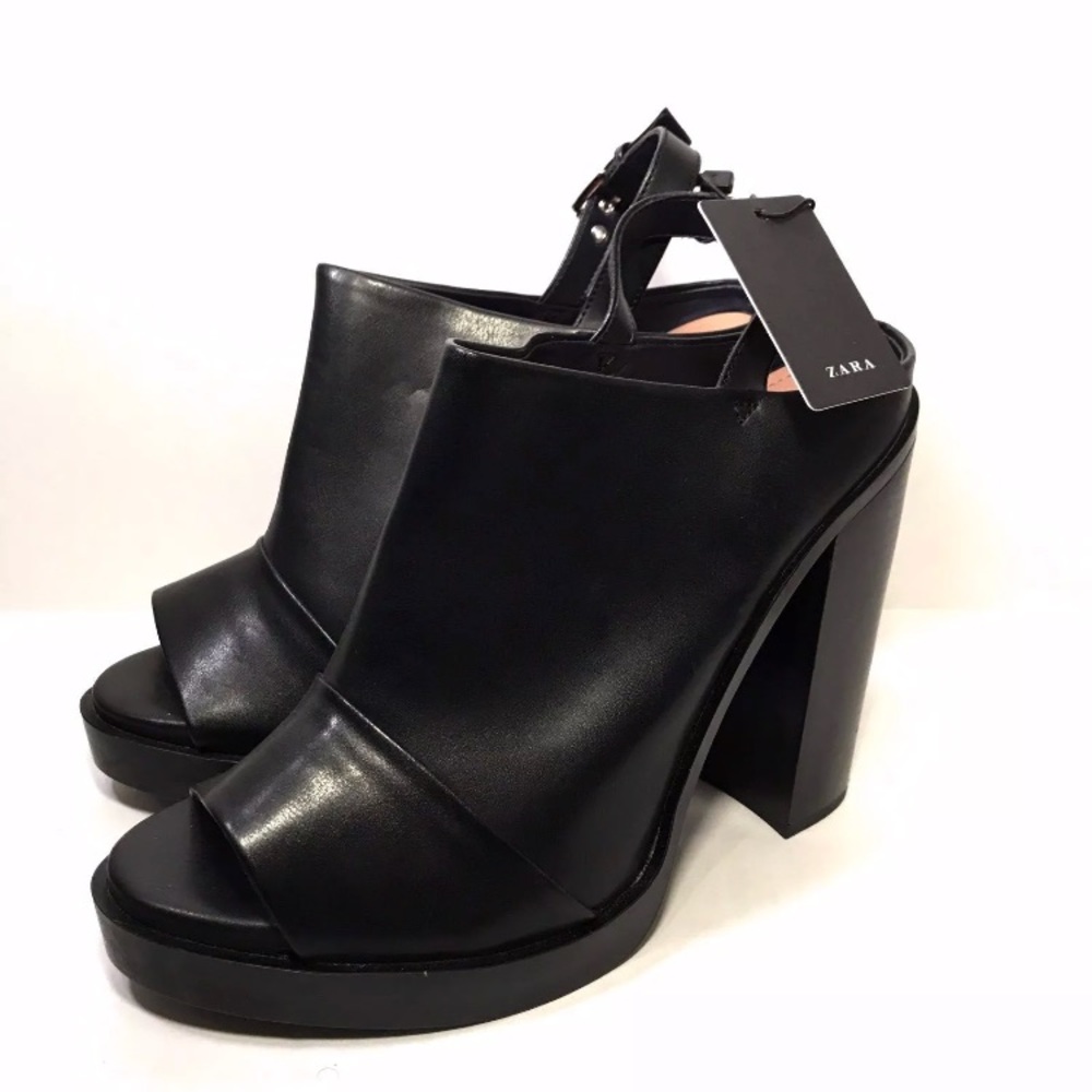 ZARA TRAFALUC SLINGBACK SHOES ZARA OPEN TOE HEELS
